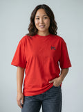 PC Oversized Street Tee – Crimson