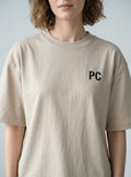 PC Minimal Logo Tee – Beige