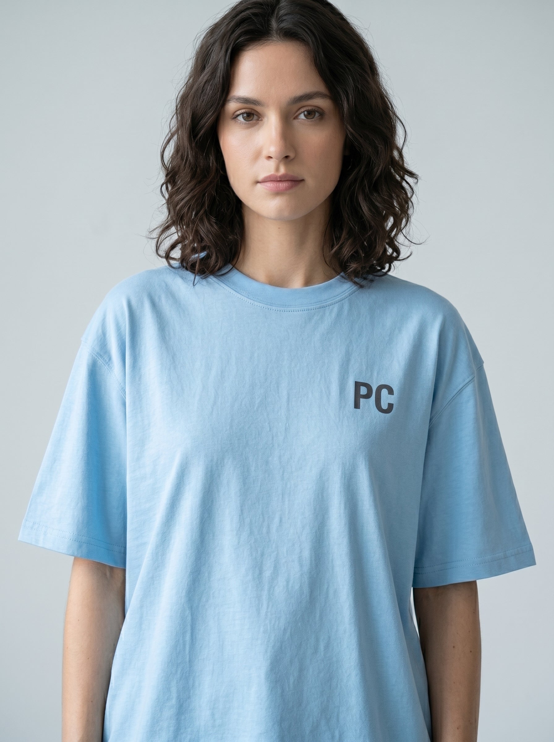 PC Summer Cotton Tee – Sky Blue