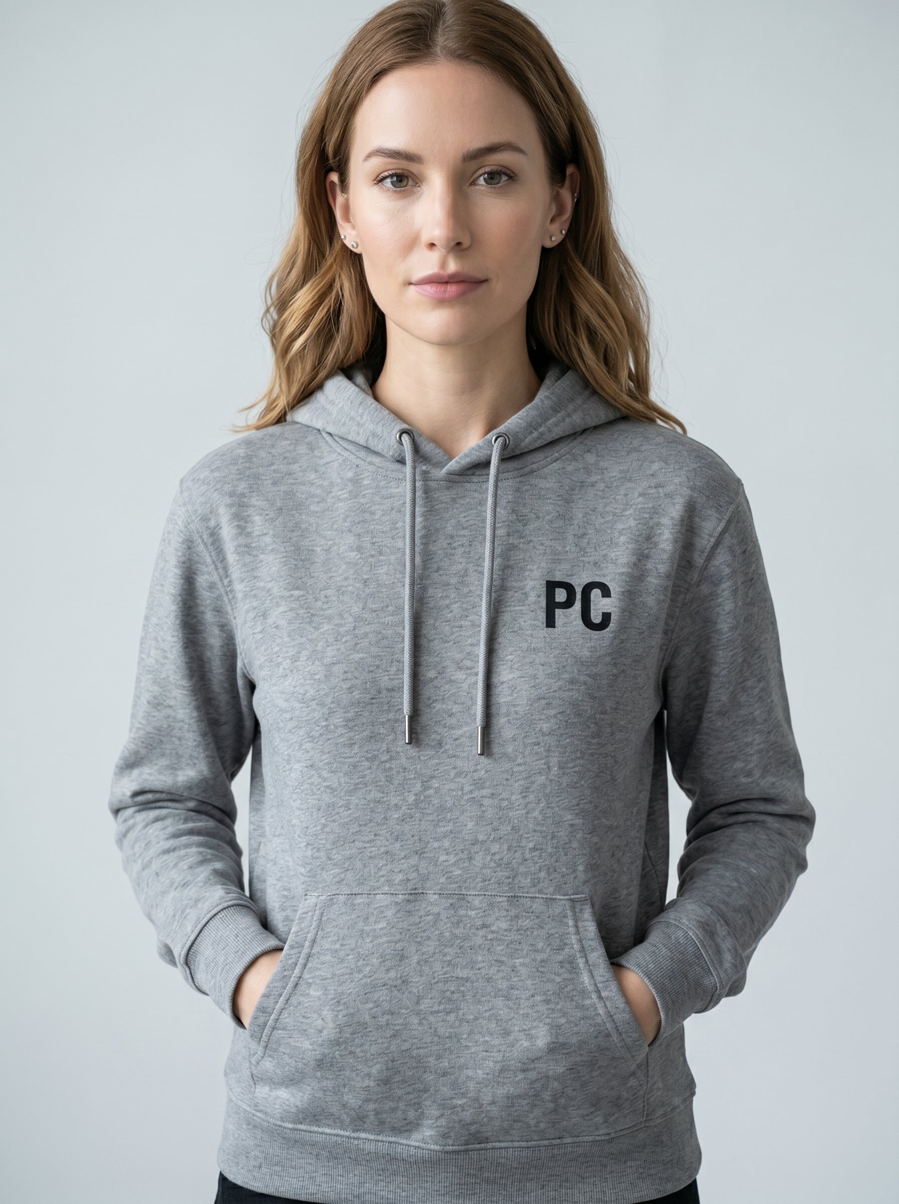 PC Minimal Pullover Hoodie – Gray