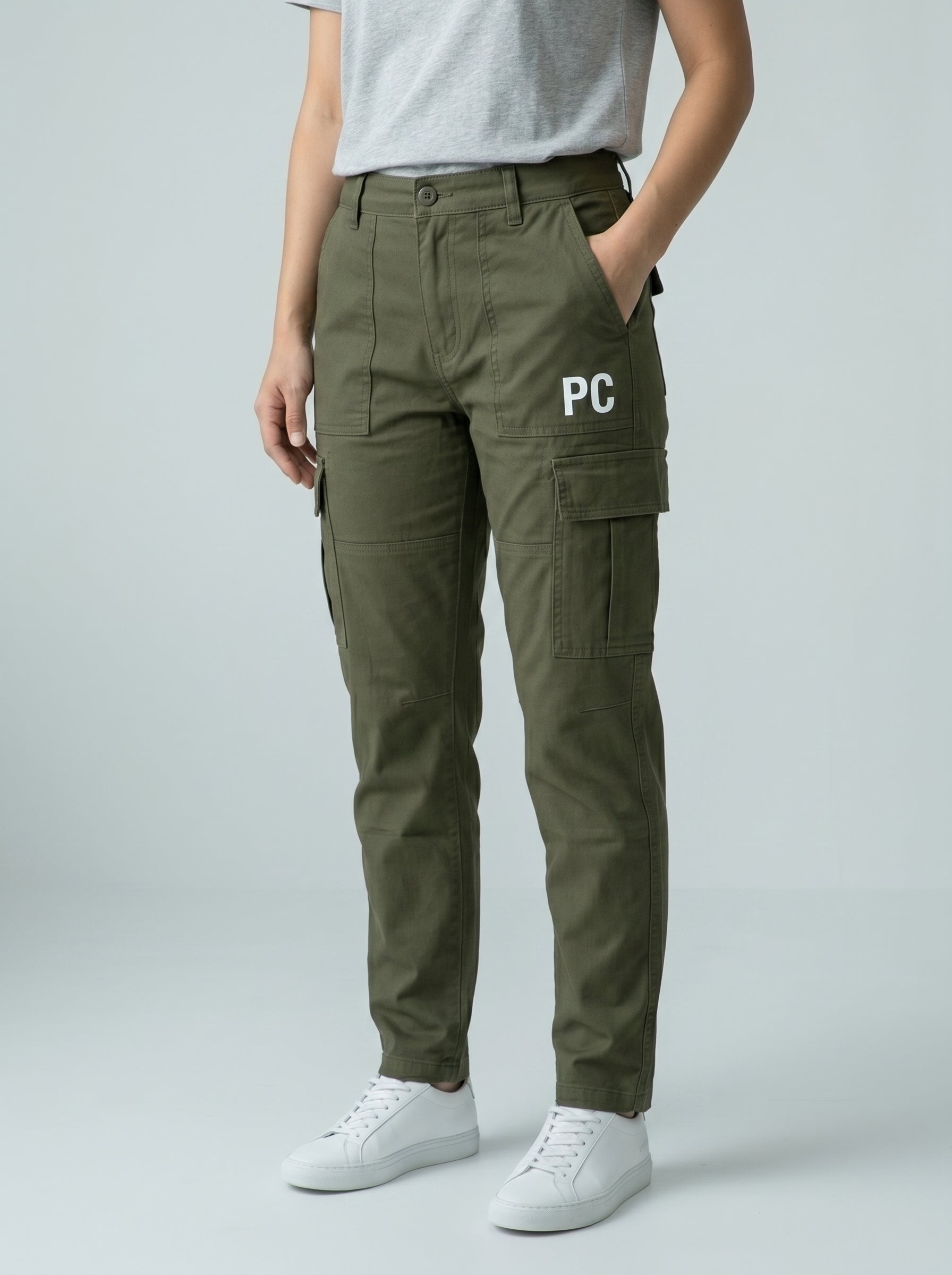 PC Casual Cargo Pants – Olive