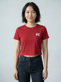 PC Women’s Cropped Tee – Red