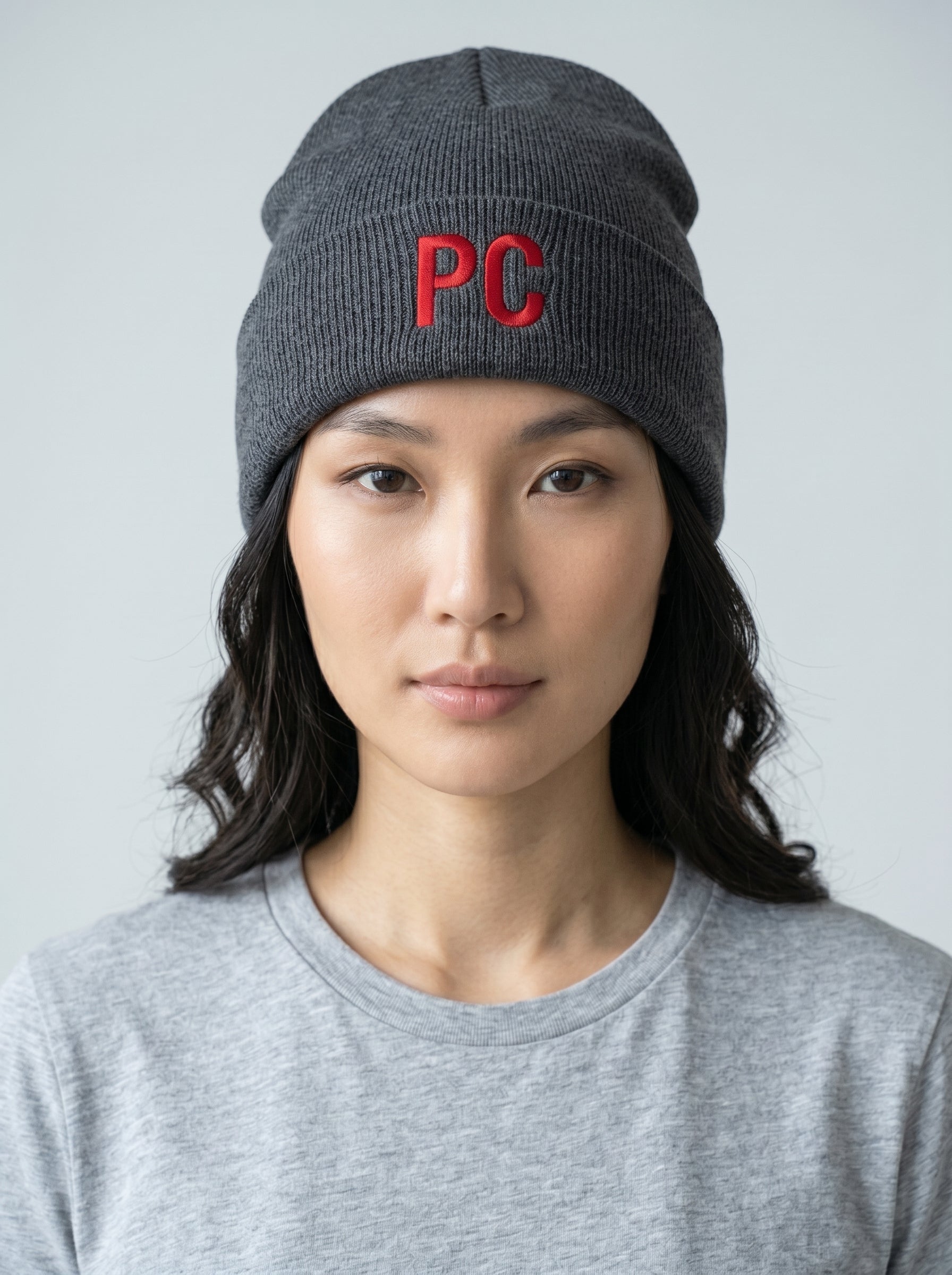PC Minimal Beanie – Charcoal