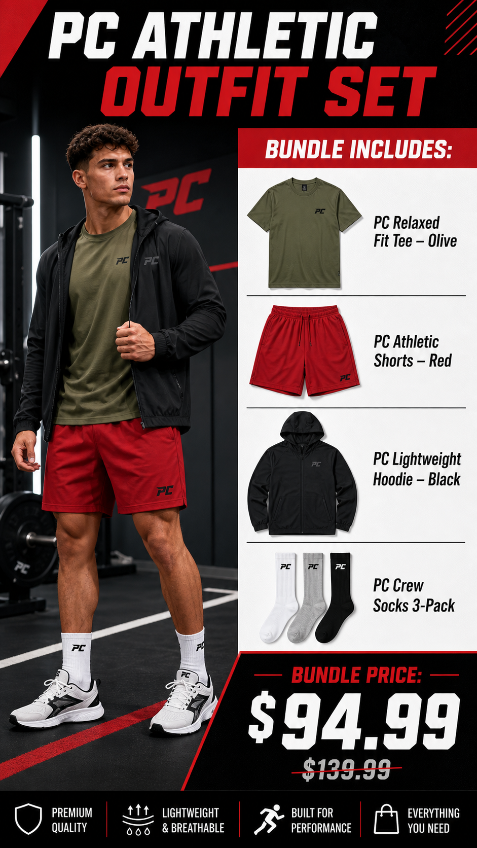 PC Athletic Outfit Set
